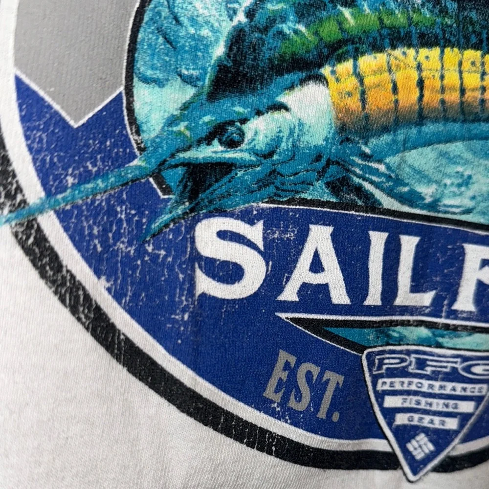 Columbia PFG- NWOT Men’s White Sailfish Graphic T-Shirt Size Small